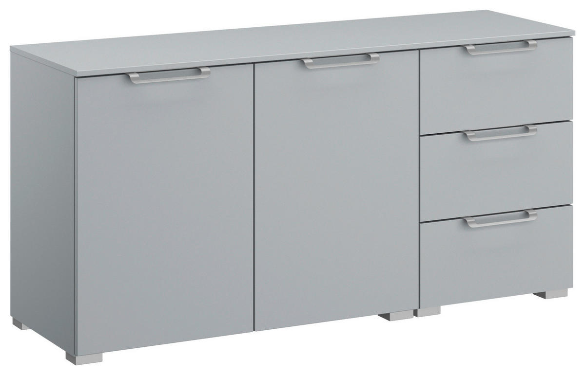 SIDEBOARD  in 120/61/42 cm  - Silberfarben/Hellgrau, Design, Holzwerkstoff/Kunststoff (120/61/42cm) - Novel