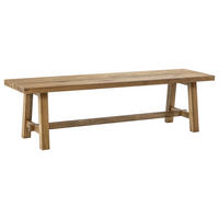 SITZBANK 140/38/37 cm Eichefarben Wildeiche massiv  - Eichefarben, Natur, Holz (140/38/37cm) - Hasena