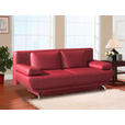SCHLAFSOFA  in Echtleder Dunkelgrau  - Chromfarben/Dunkelgrau, Design, Leder/Metall (210/87/97cm) - Dieter Knoll