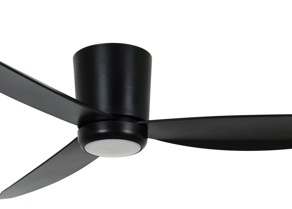 DECKENVENTILATOR   137 cm   - Schwarz, Trend, Kunststoff (137cm) - P & B