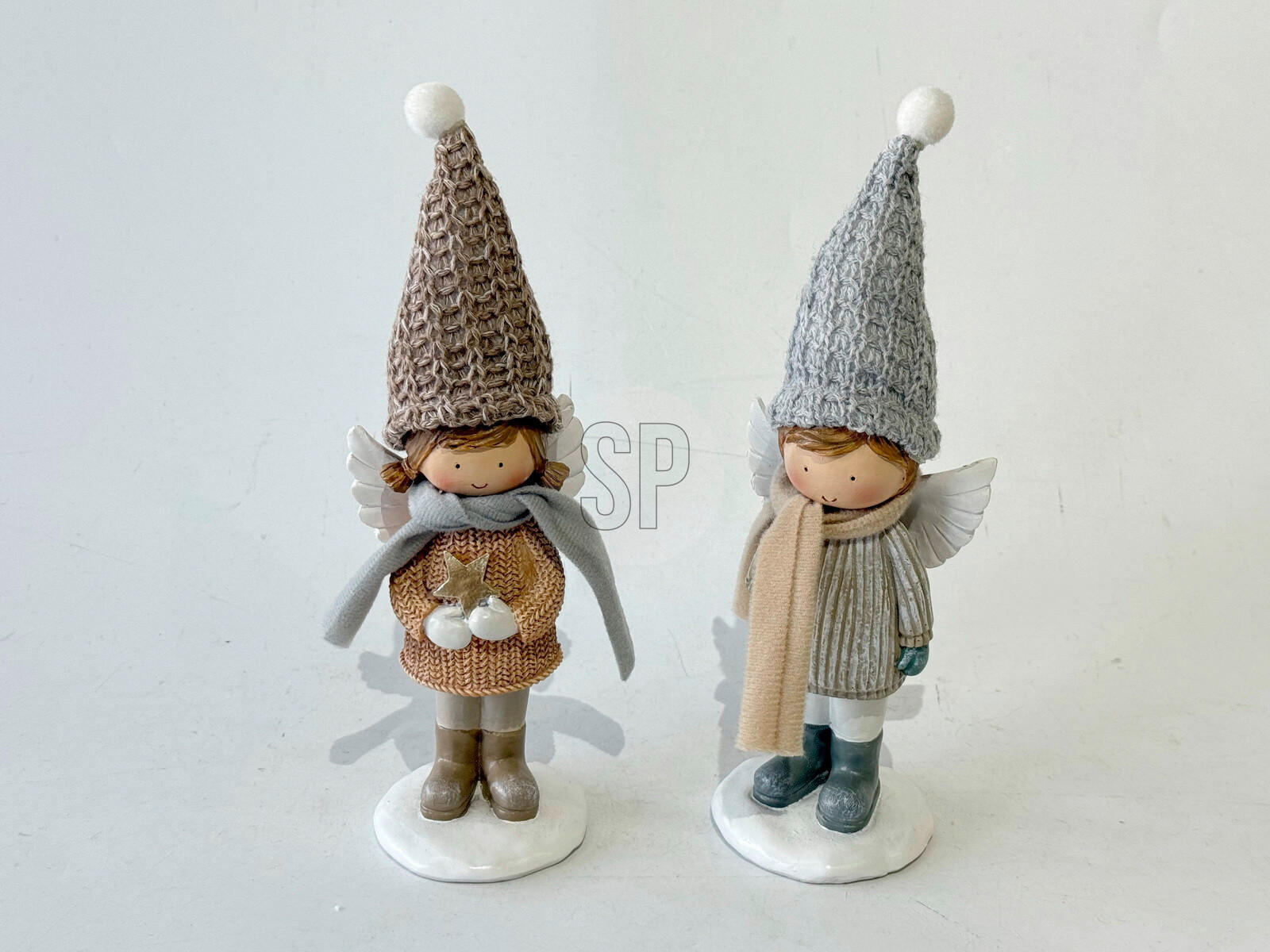 KARÁCSONYI FIGURA - többszínű, Basics, textil (22cm)