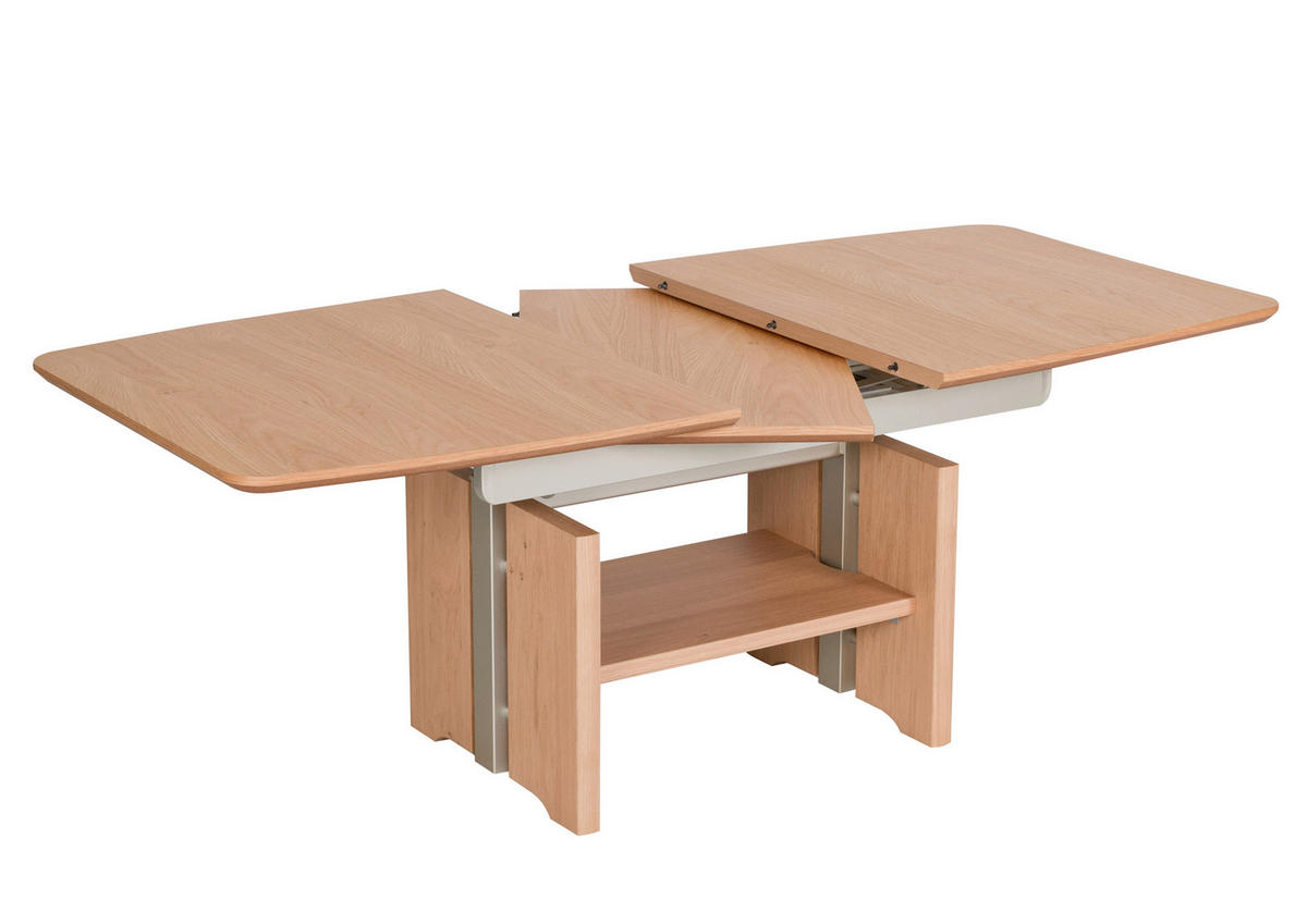 COUCHTISCH Eiche furniert 120/70/54 cm rechteckig Eichefarben  - Eichefarben, KONVENTIONELL, Holz (120/70/54cm) - Venda