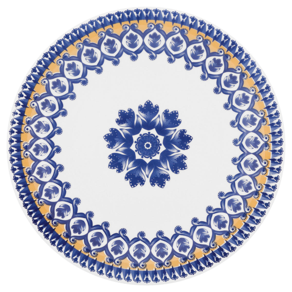 KOMBISERVICE CELIA 16-teilig  - Blau/Gelb, LIFESTYLE, Keramik - Novel