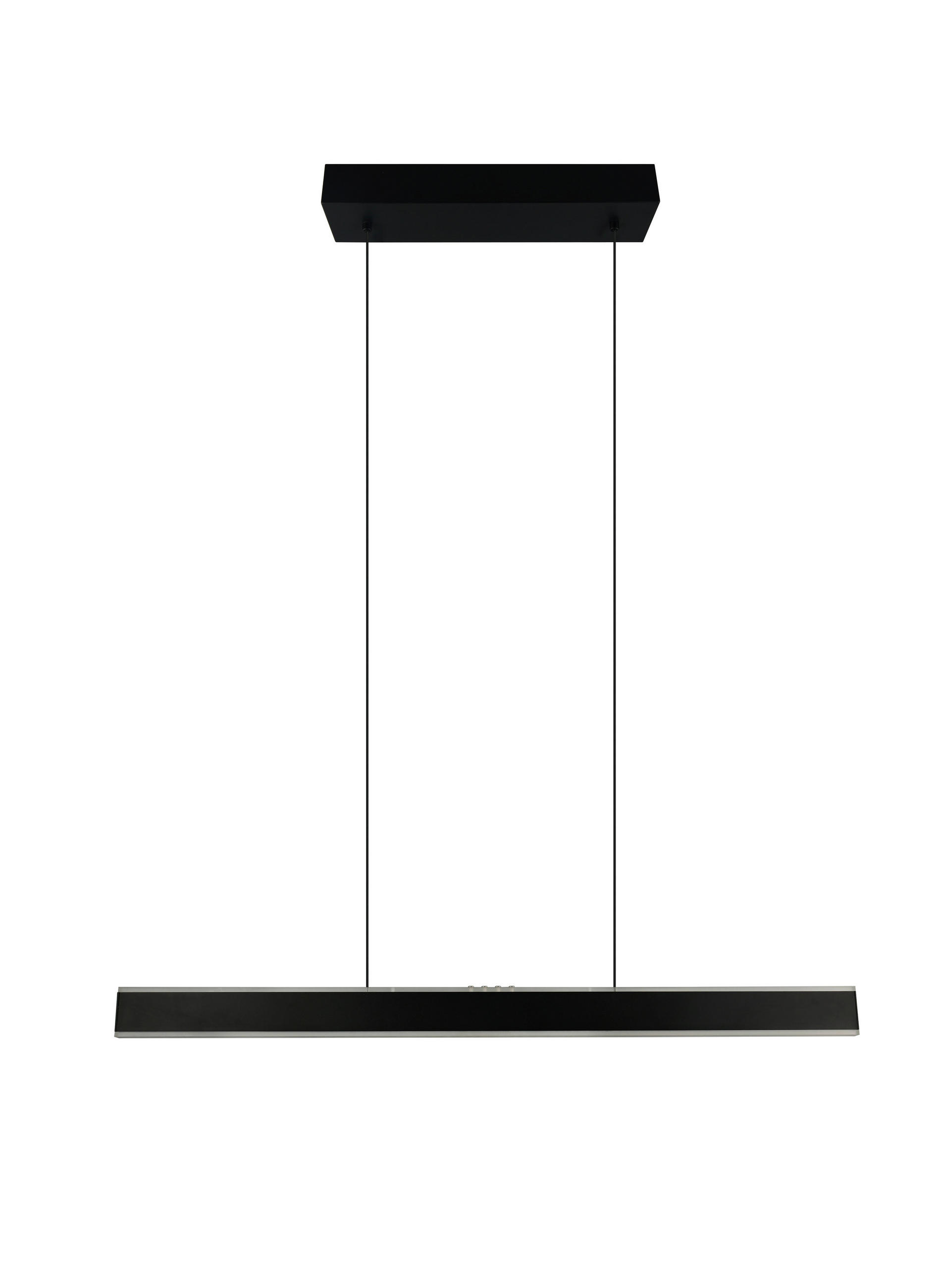 LED-HÄNGELEUCHTE Croom 120/10/60-180 cm  - Schwarz/Weiß, Design, Kunststoff/Metall (120/10/60-180cm)