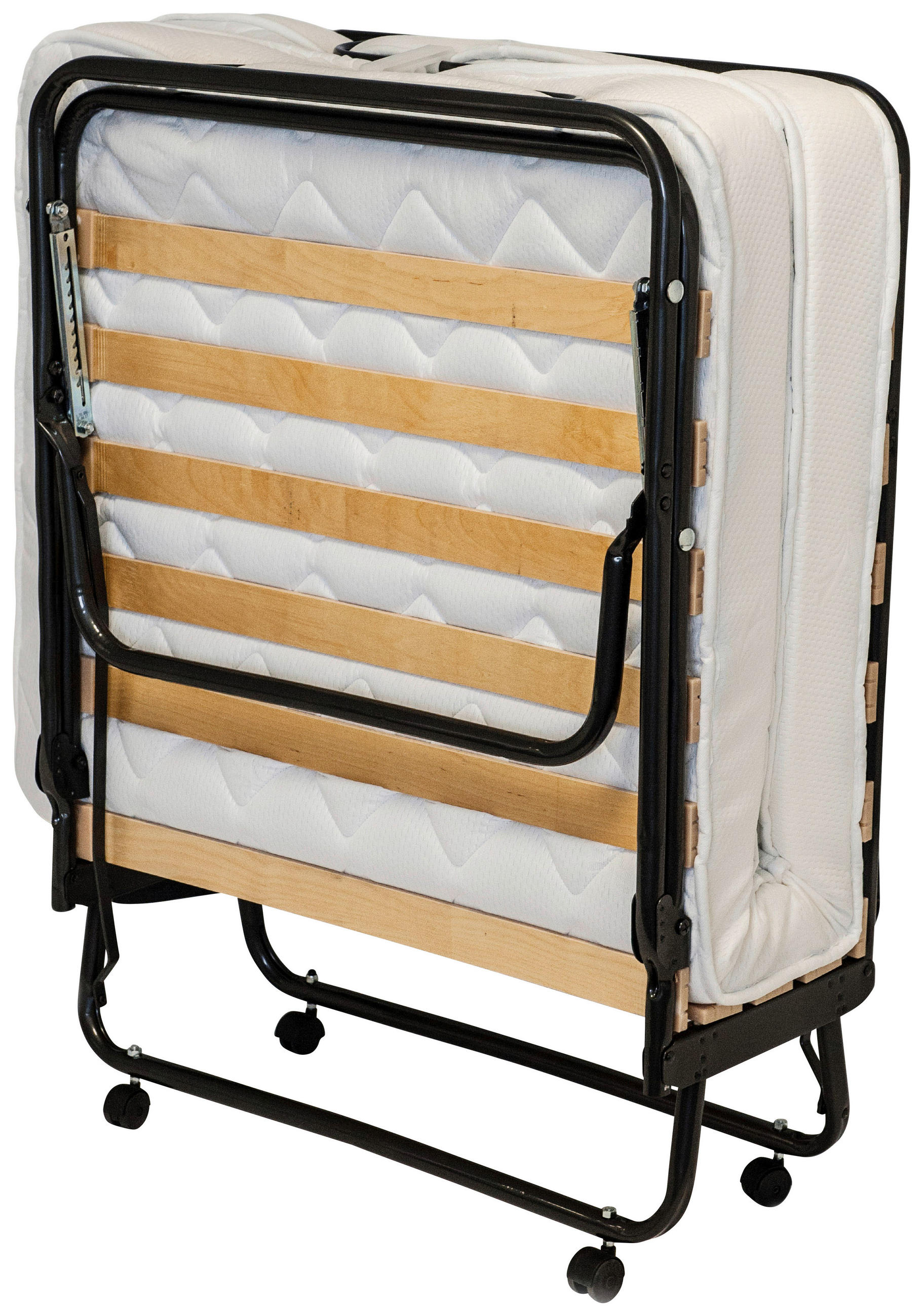 KLAPPBETT 80/200 cm  in  - Anthrazit/Weiß, Basics, Textil/Metall (80/200cm) - Carryhome