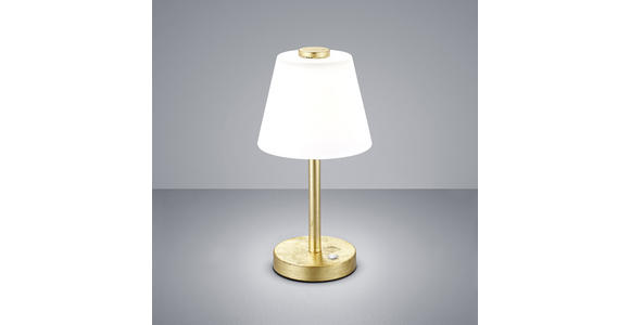 LED-TISCHLEUCHTE - Goldfarben/Weiß, KONVENTIONELL, Glas/Metall (15/29cm) - Novel