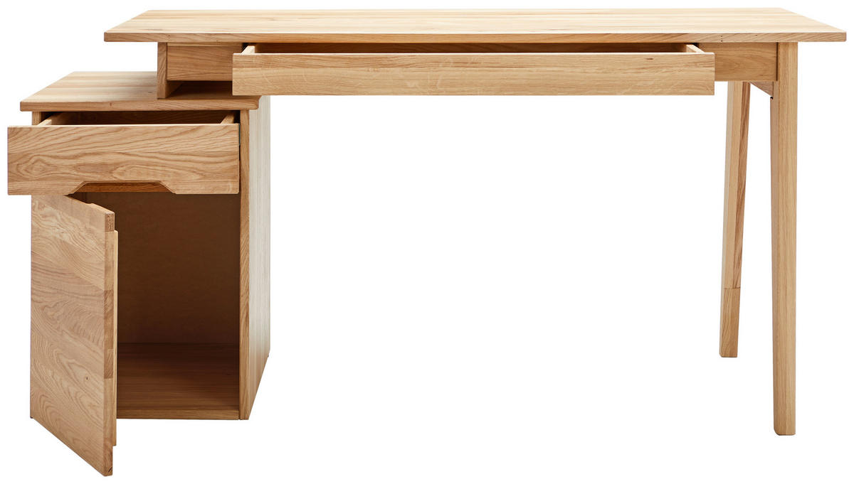 SCHREIBTISCH 156,7/65/74,2 cm  in Eichefarben  - Eichefarben, MODERN, Holz (156,7/65/74,2cm) - Linea Natura