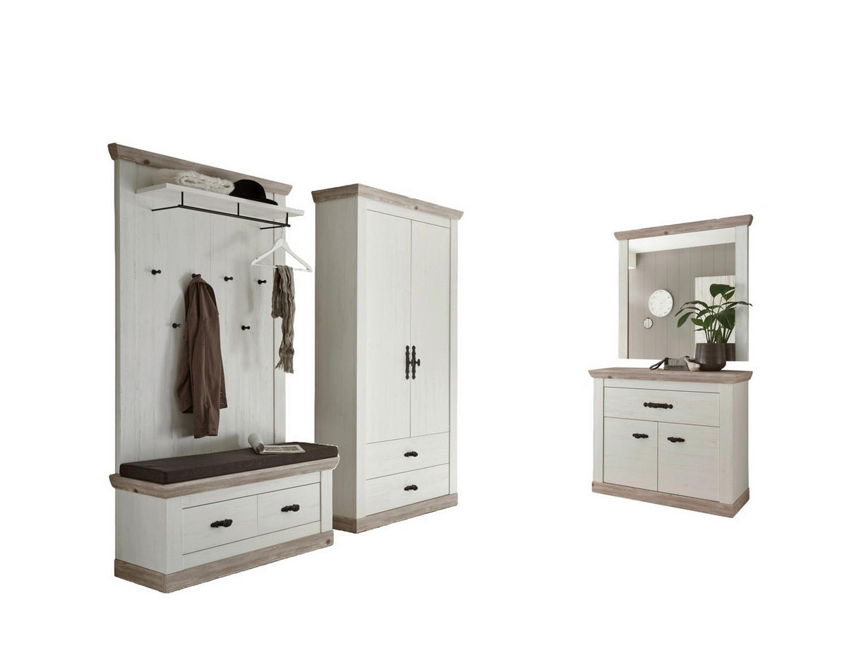GARDEROBE 5-teilig  in 341/201/45 cm  - Design, Holzwerkstoff (341/201/45cm) - MID.YOU