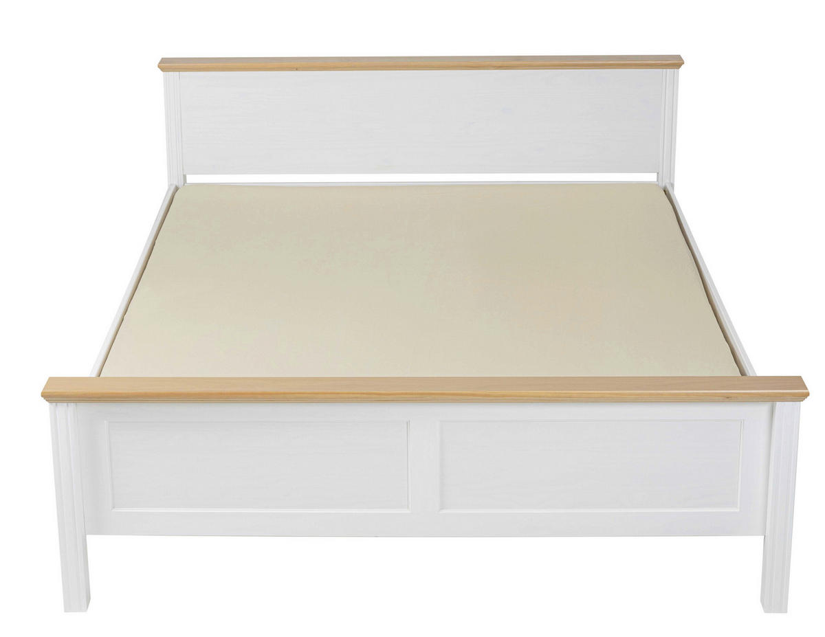KREVET  215/94/190 cm    bijela, hrast Artisan  - bijela/hrast Artisan, Moderno, drvo (215/94/190cm) - Landscape