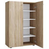 SCHUHSCHRANK  in 70/110/39 cm  - Schwarz/Grau, KONVENTIONELL, Holzwerkstoff/Kunststoff (70/110/39cm) - MID.YOU