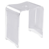 BADHOCKER Kunststoff  - Transparent, Basics, Kunststoff (40/47/27,5cm) - Sadena
