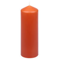 STUMPENKERZE  - Dunkelorange, Basics, Naturmaterialien (6,7/20,0cm)