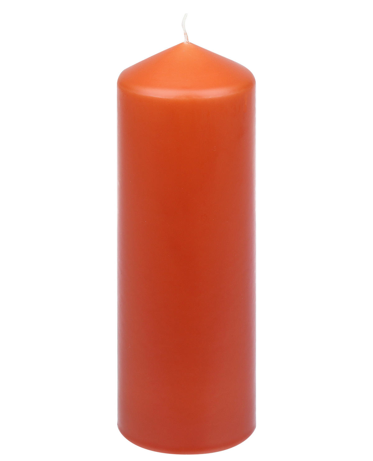 STUMPENKERZE  - Dunkelorange, Basics, Naturmaterialien (6,7/20,0cm)