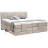 BOXSPRINGBETT 160/200 cm  in Beige  - Beige/Schwarz, Design, Kunststoff/Textil (160/200cm) - Hom`in
