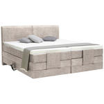 BOXSPRINGBETT 160/200 cm  in Beige  - Beige/Schwarz, Design, Kunststoff/Textil (160/200cm) - Hom`in