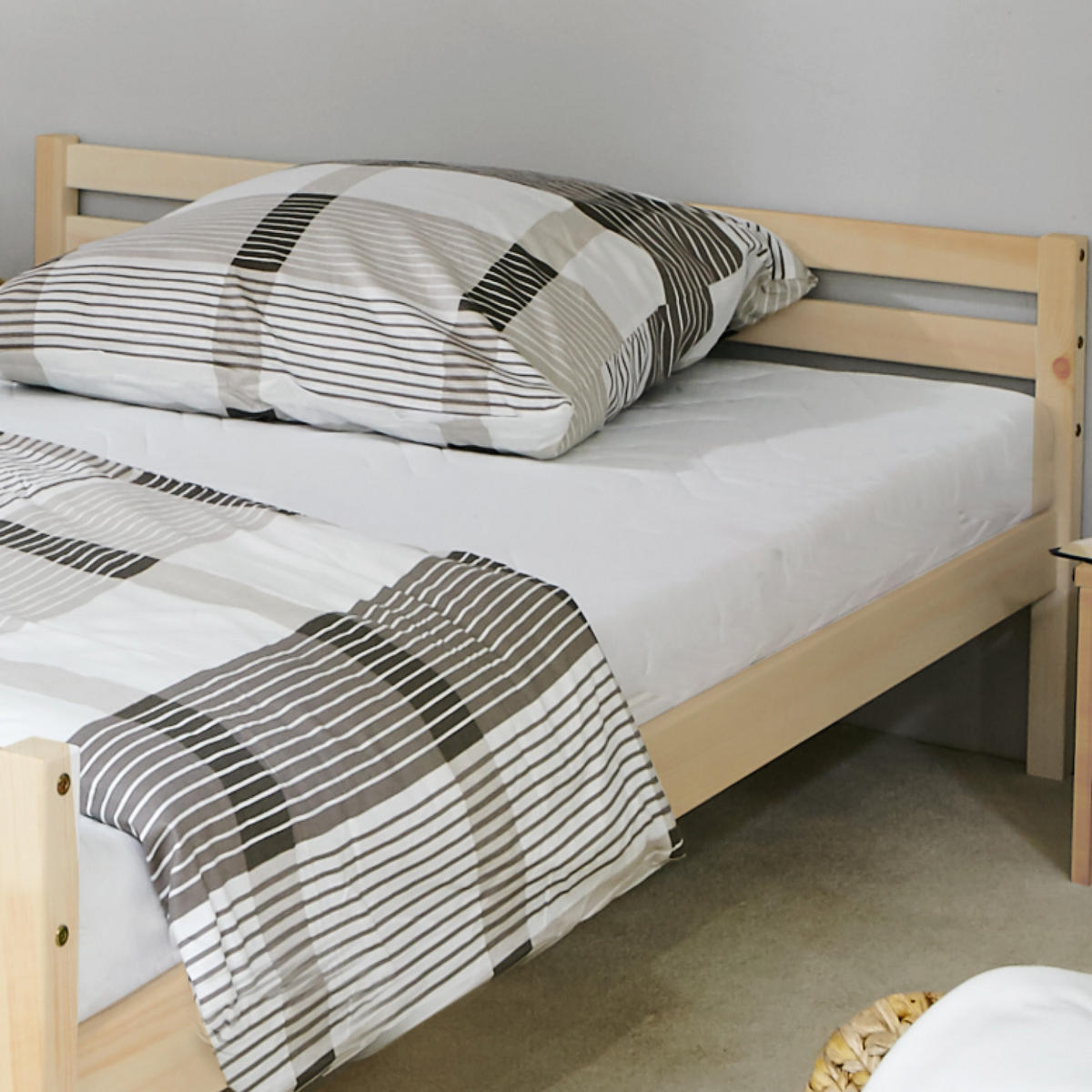 BETT 140/200 cm  in Kieferfarben  - Kieferfarben, KONVENTIONELL, Holz (140/200cm) - MID.YOU