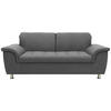 2-SITZER-SOFA in Webstoff Grau  - Chromfarben/Grau, KONVENTIONELL, Textil/Metall (190/81/105cm) - MID.YOU