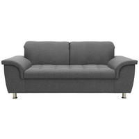 2-SITZER-SOFA in Webstoff Grau  - Chromfarben/Grau, KONVENTIONELL, Textil/Metall (190/81/105cm) - MID.YOU