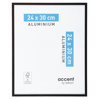 BILDERRAHMEN 24/30 cm  - Schwarz, Basics, Glas/Metall (24/30cm) - Nielsen