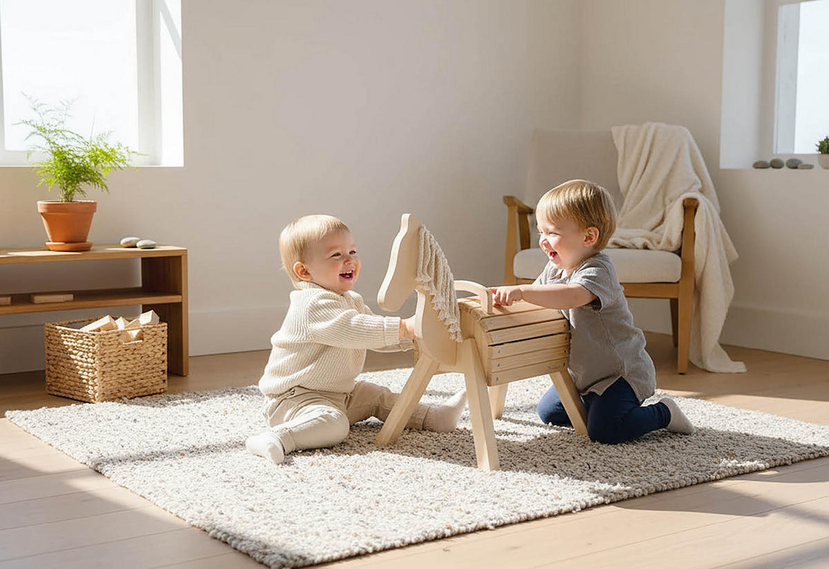 HOLZPFERD - Naturfarben, Basics, Holz (70/33/55cm) - Pinolino