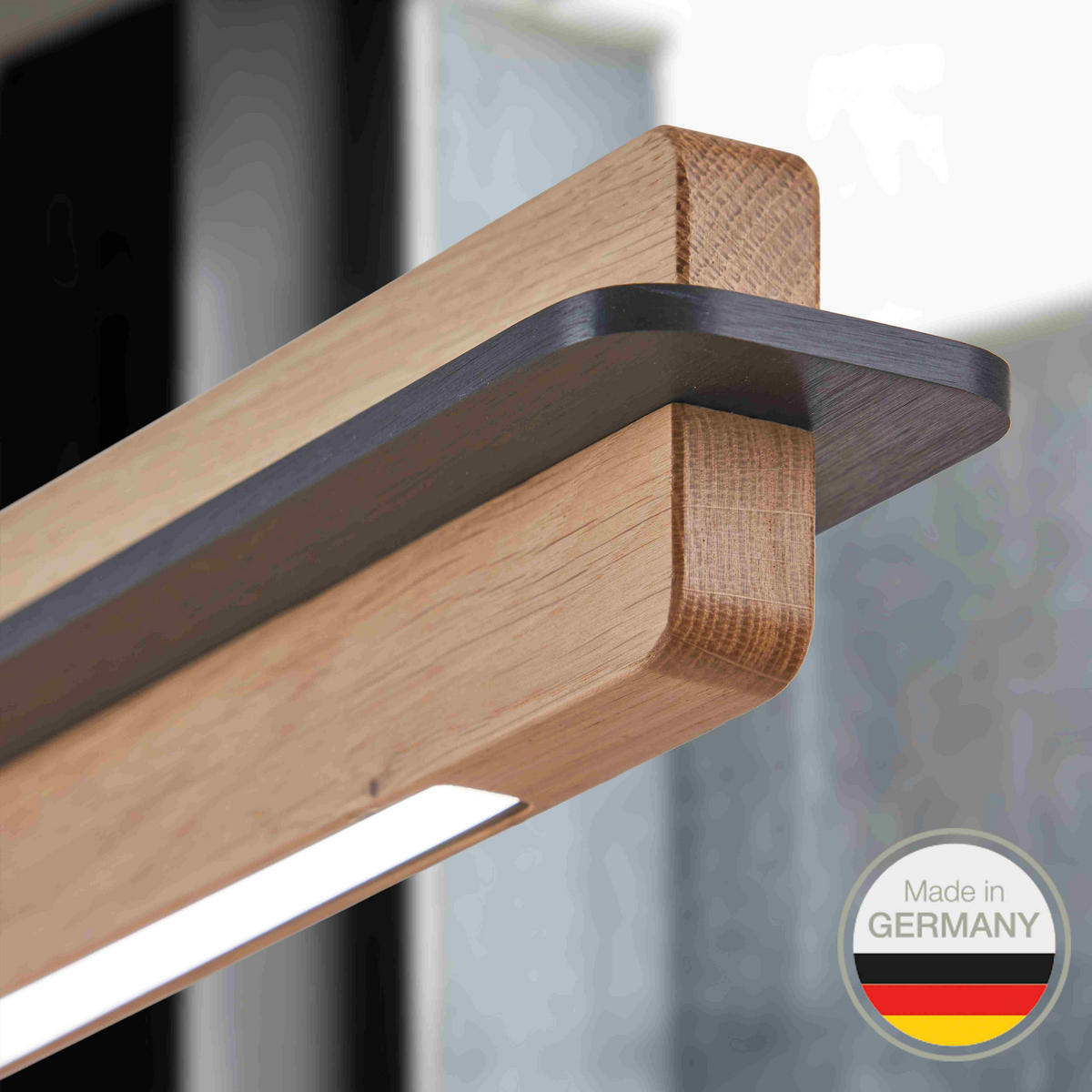 LED-HÄNGELEUCHTE 655 118/6/6,5 cm   - Natur, Holz (118/6/6,5cm) - Ambiente