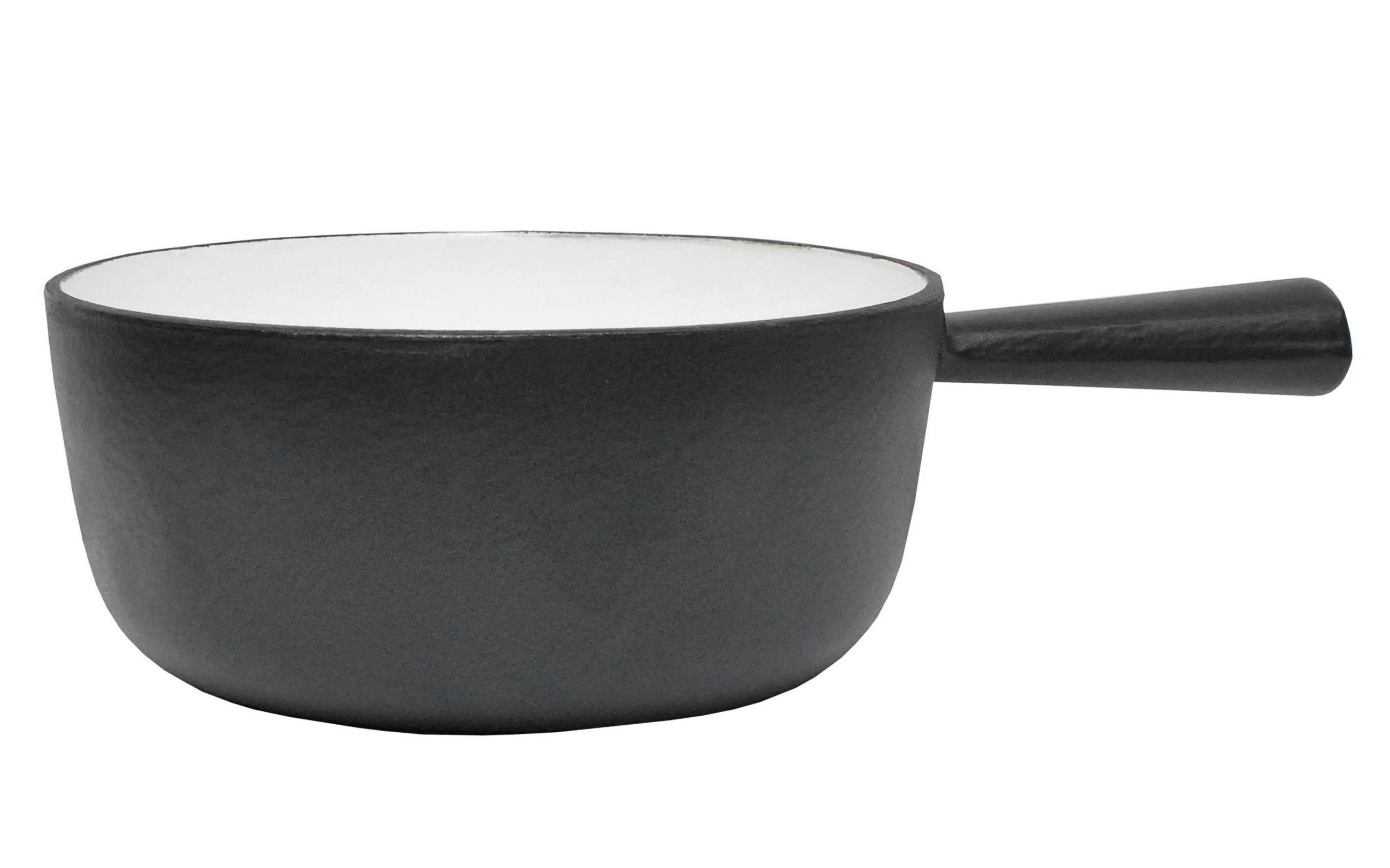 FONDUEPFANNE Heidi Cheese Line  - Weiss/Schwarz, Basics, Metall (20cm) - Heidi Cheese Line