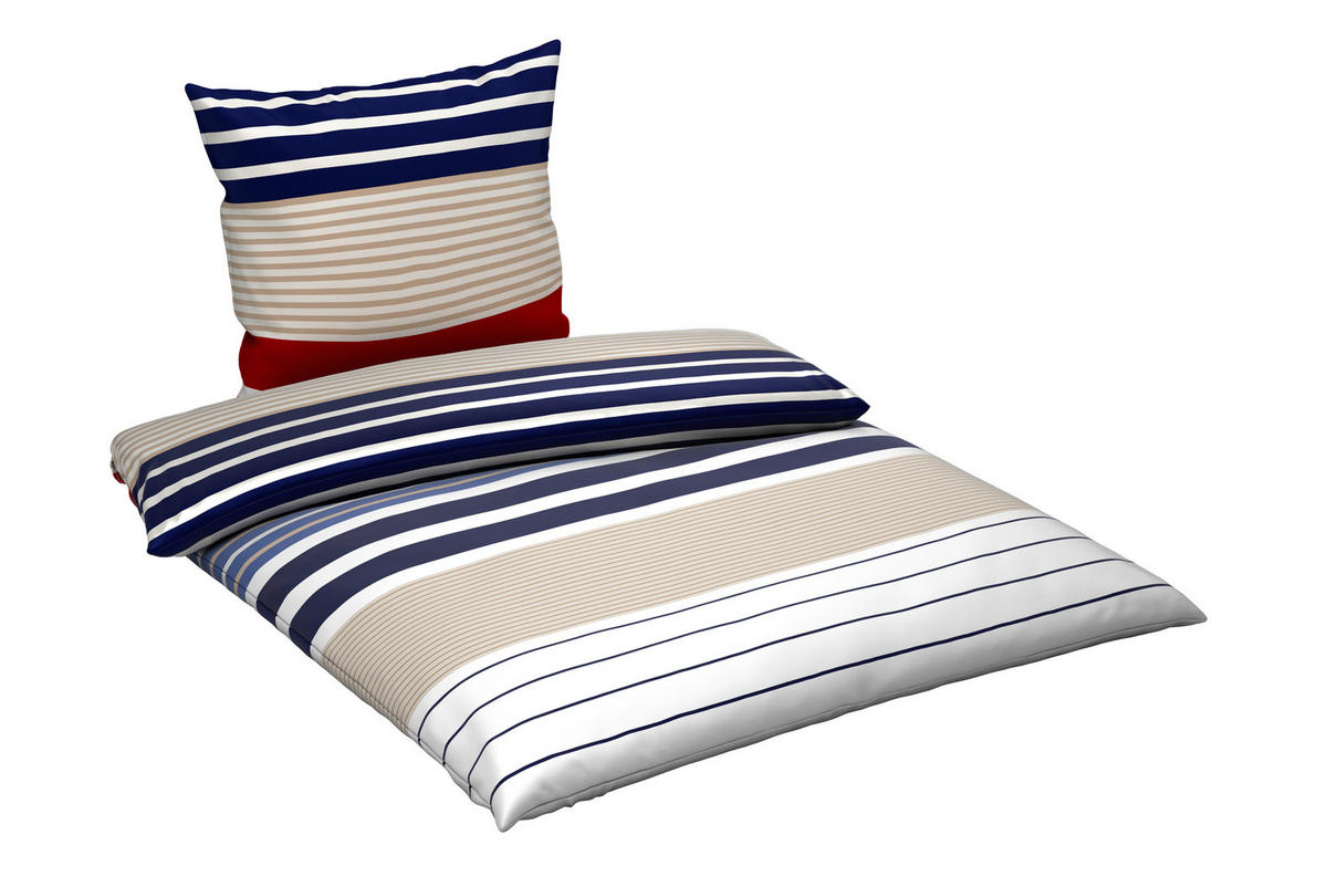 BETTWÄSCHE Renforcé 135/200 cm  - Dunkelblau, Textil (135/200cm) - Novel