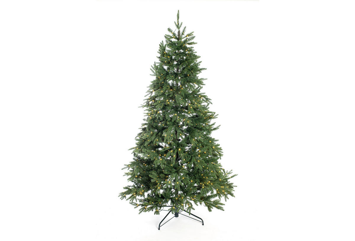 WEIHNACHTSBAUM 210 cm  - Waldgrün, Basics, Kunststoff/Metall (134/210cm)