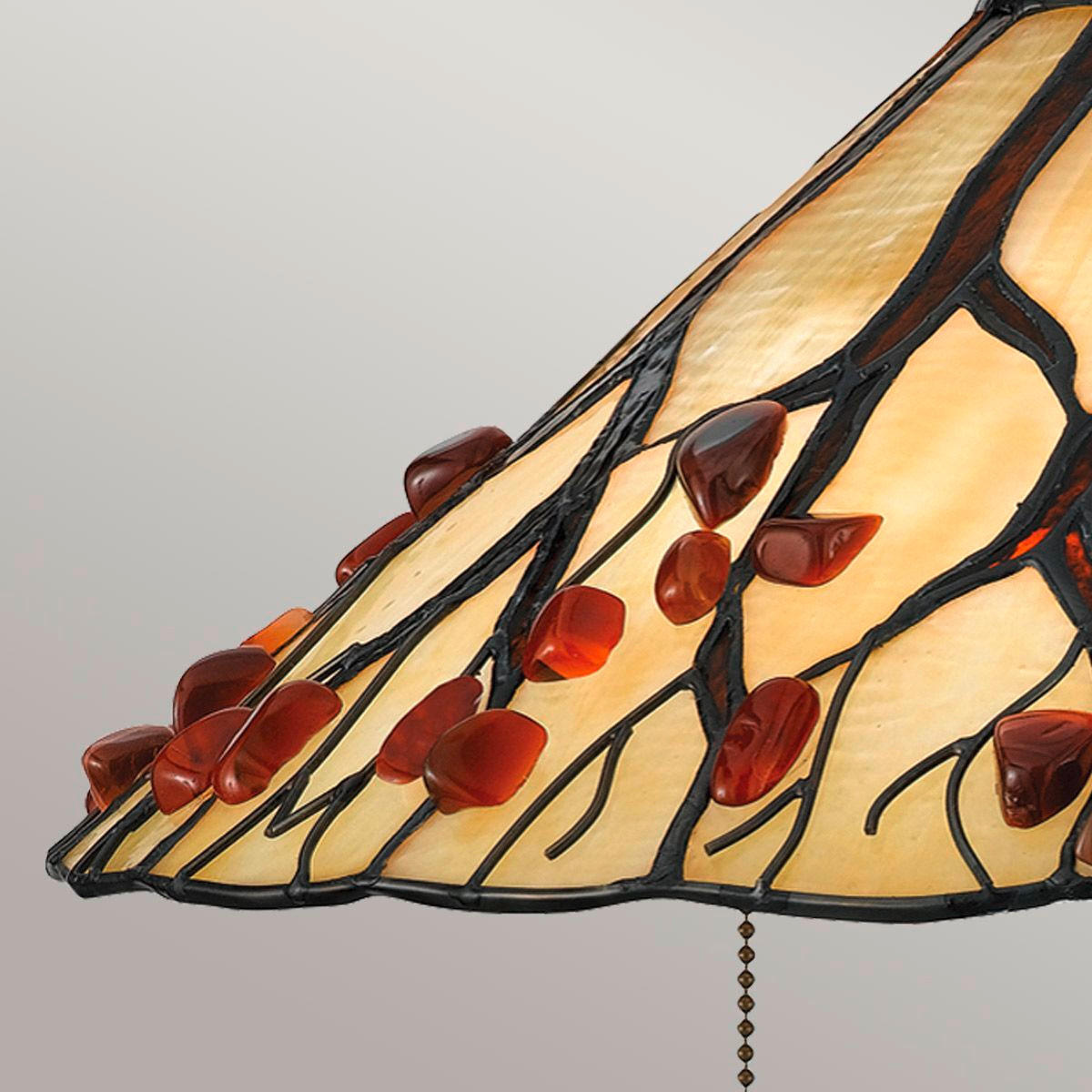 TISCHLEUCHTE - Dunkelbraun/Multicolor, Konventionell, Glas/Metall (62,9/43,2cm) - Elstead Lighting