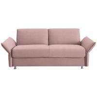 SCHLAFSOFA  in Flachgewebe Altrosa  - Chromfarben/Altrosa, Design, Textil/Metall (194-234/88/101cm) - Bali