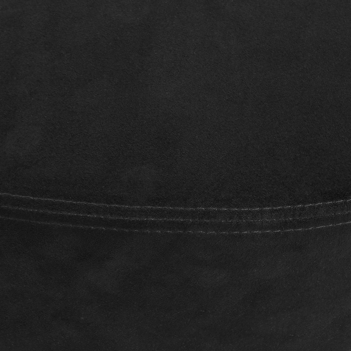 BÜROHOCKER Mikrofaser Flachgewebe Schwarz  - Schwarz, MODERN, Kunststoff/Textil (59/45-66/59cm) - Aeris