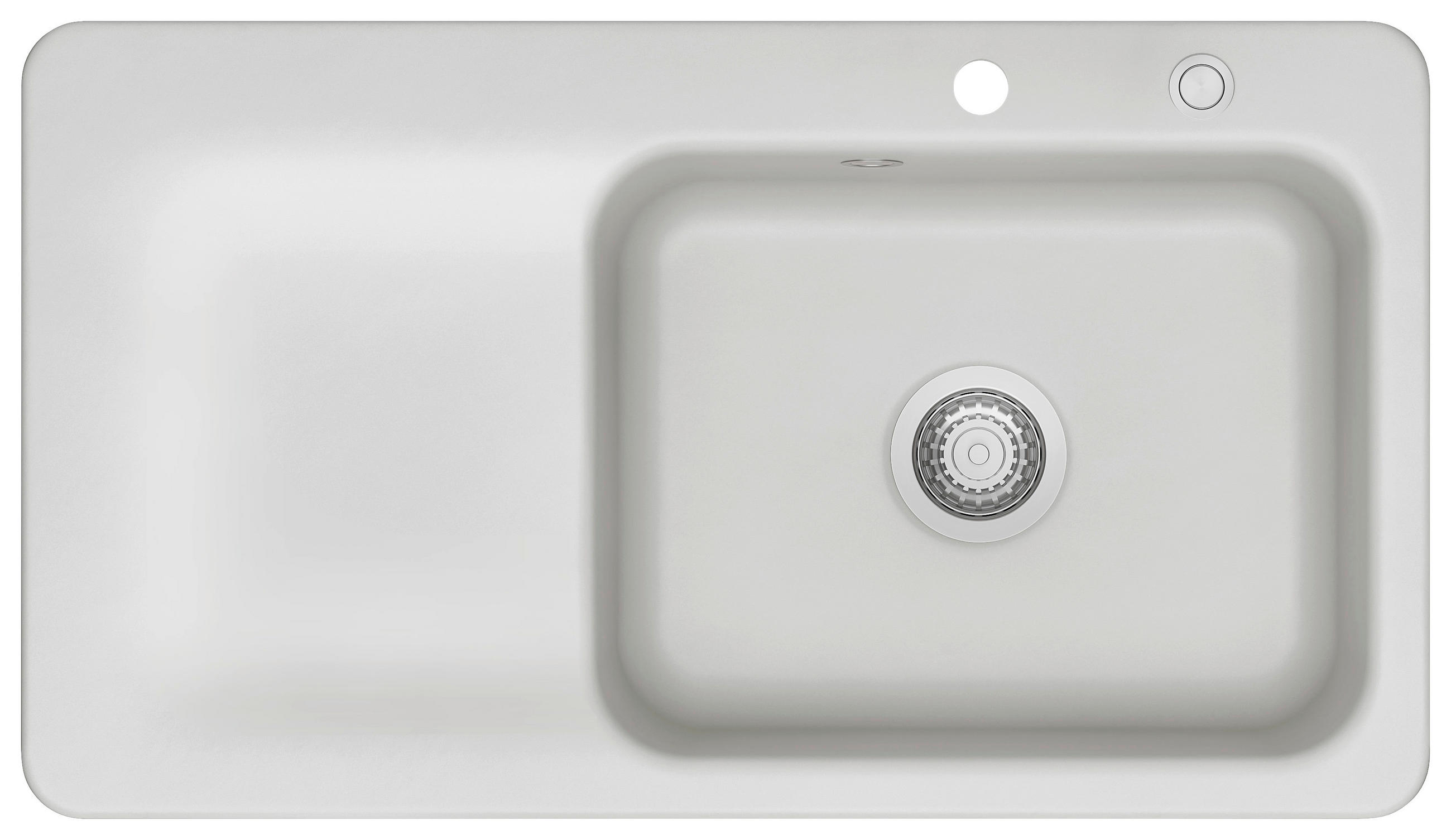 SPÜLE Juna 90 / 50140220  - Hellgrau, Basics, Keramik (90/20/51cm) - Systemceram