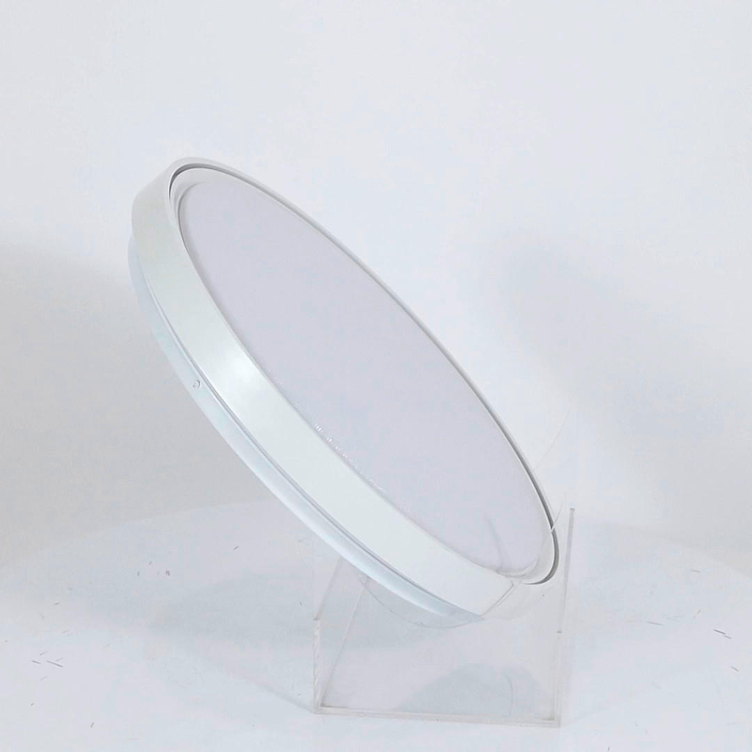 DECKENLEUCHTE 48/8 cm   - Transparent/Weiß, Trend, Kunststoff/Metall (48/8cm) - Novel