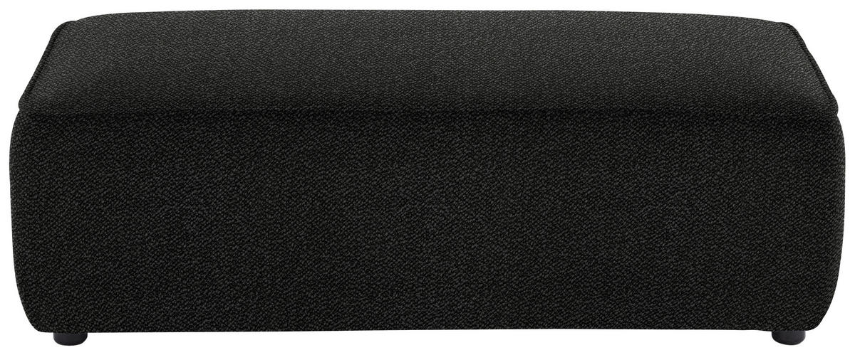 ECKSOFA in Flachgewebe Schwarz  - Schwarz, Design, Kunststoff/Textil (164/341cm) - W.Schillig