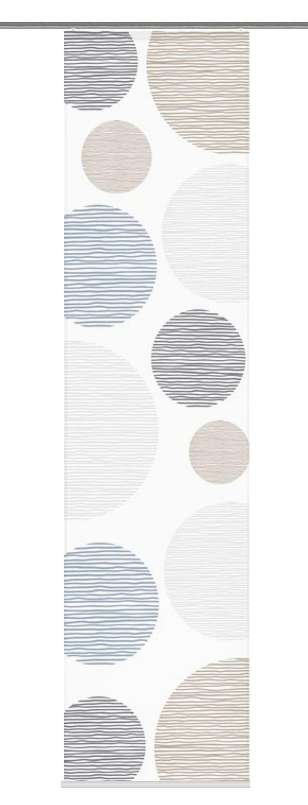 FLÄCHENVORHANG   blickdicht   60/245 cm  - Anthrazit, Design, Textil (60/245cm)