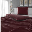 BETTWÄSCHE TANJA Satin 140/200 cm  - Weinrot, Basics, Textil (140/200cm) - Novel