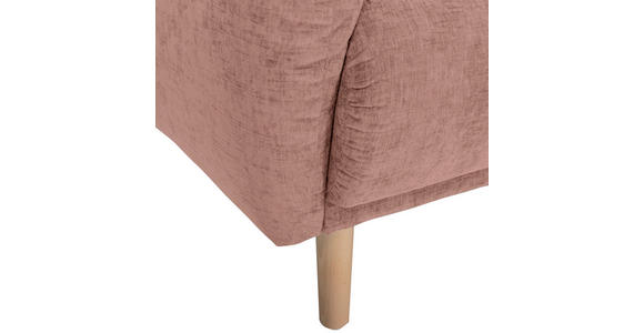ECKSOFA Altrosa Flachgewebe  - Buchefarben/Altrosa, KONVENTIONELL, Holz/Textil (230/144cm) - Carryhome
