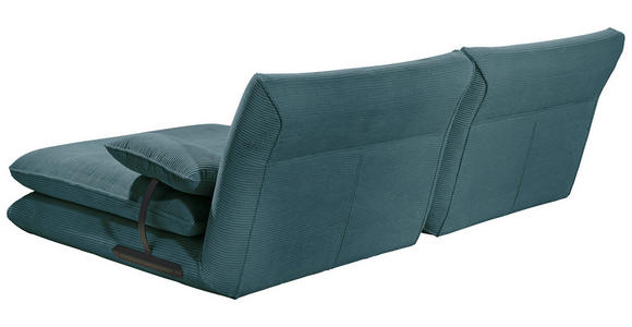 ECKSOFA Petrol Cord  - Petrol/Creme, KONVENTIONELL, Kunststoff/Textil (244/173cm) - Carryhome