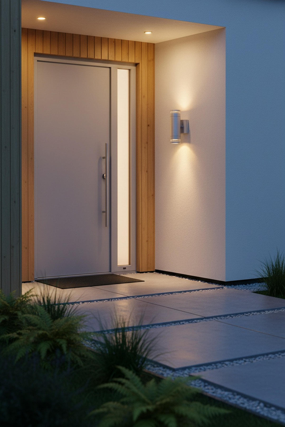 AUßENWANDLEUCHTE Luno 6/18,50/11 cm  - Silberfarben, Basics, Kunststoff/Metall (6/18,50/11cm) - Markslöjd