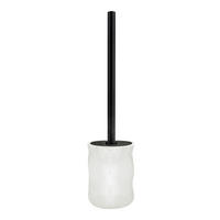 WC GARNITURA SA ČETKOM  bela  keramika  - boja aluminijuma/bela, Osnovno, plastika/keramika (10,6/39/10,6cm) - Kleine Wolke