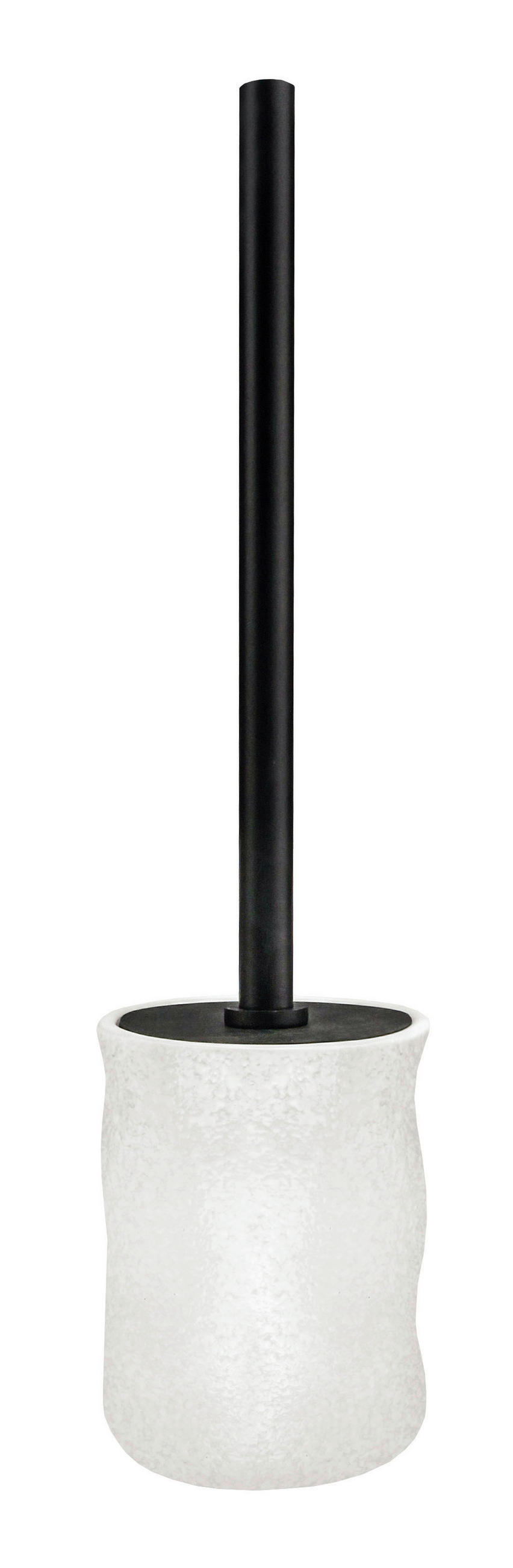 WC GARNITURA SA ČETKOM  bela  keramika  - boja aluminijuma/bela, Osnovno, plastika/keramika (10,6/39/10,6cm) - Kleine Wolke