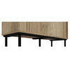 KOMMODE  in 81,8/108/37 cm  - Eichefarben/Schwarz, MODERN, Holzwerkstoff/Kunststoff (81,8/108/37cm) - Carryhome