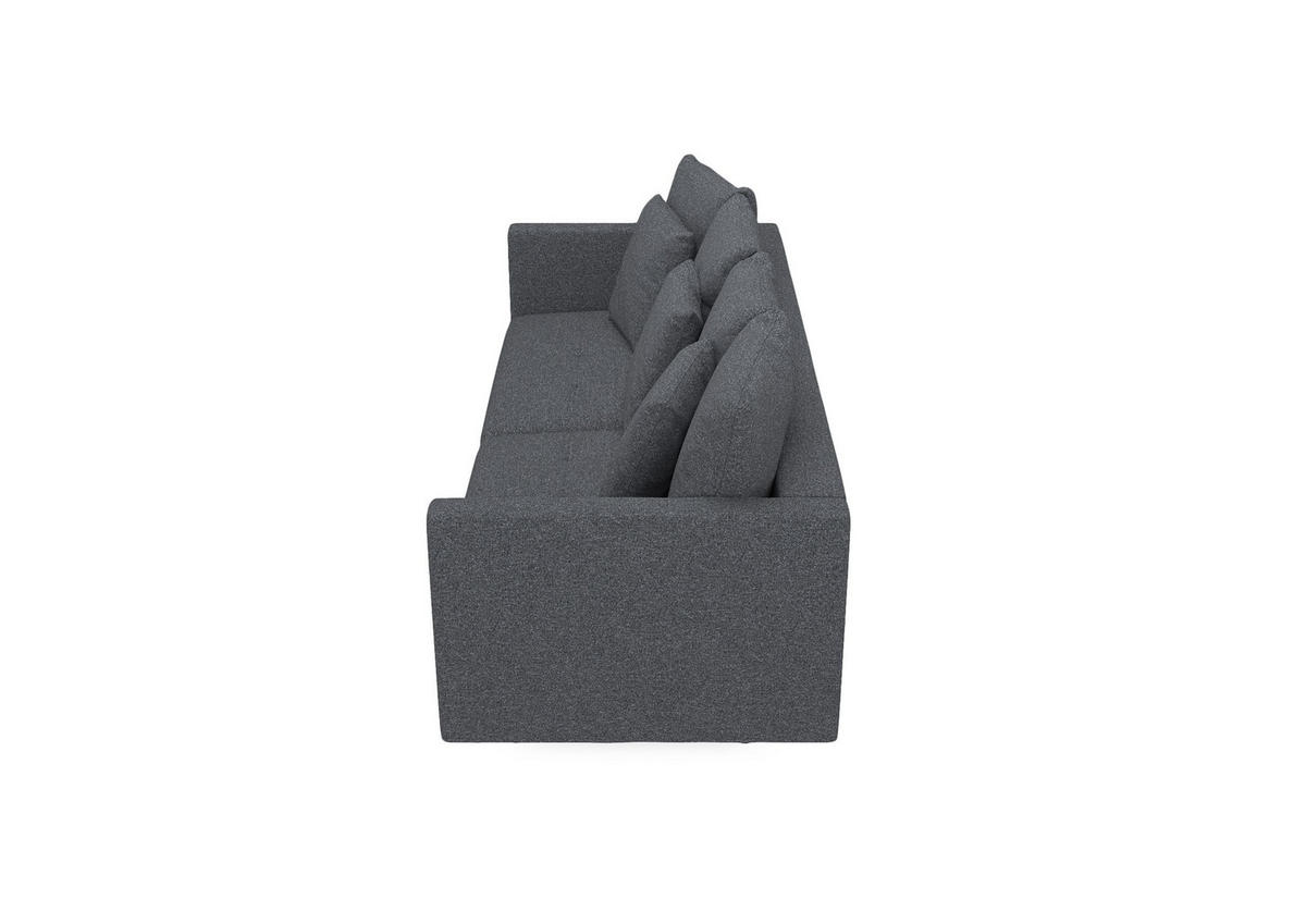 SCHLAFSOFA in Webstoff Dunkelgrau  - Dunkelgrau, Design, Textil (223/96/95cm) - MID.YOU