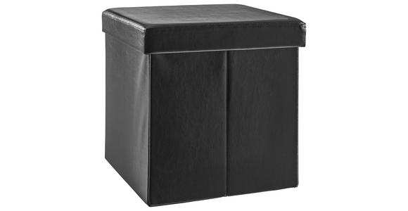 SITZBOX Lederlook, Vliesstoff Schwarz  - Schwarz, Design, Textil (38/38/38cm) - Carryhome