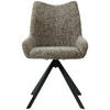 STUHL - Schwarz/Braun, Design, Textil/Metall (55/89/61cm) - Ambia Home