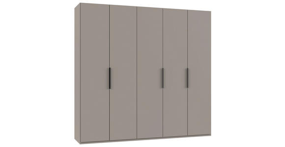 DREHTÜRENSCHRANK in Sahara - Schwarz/Sahara, KONVENTIONELL, Holzwerkstoff/Metall (250/236/58cm) - Hom`in