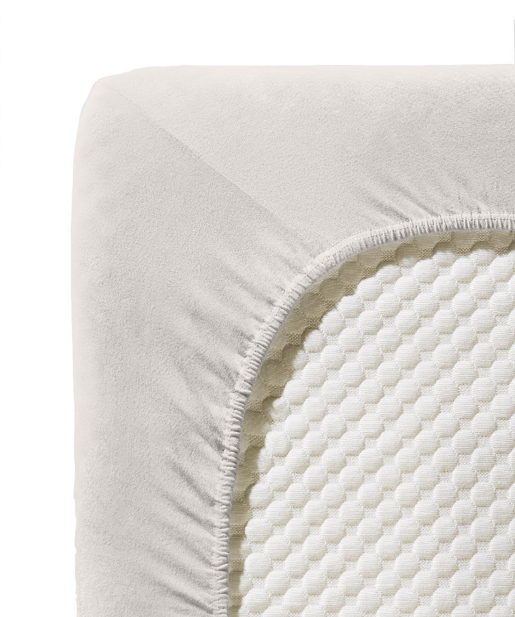 SPANNBETTTUCH Jenny C Single-Jersey  - Weiß, Basics, Textil (120/200cm) - Fleuresse