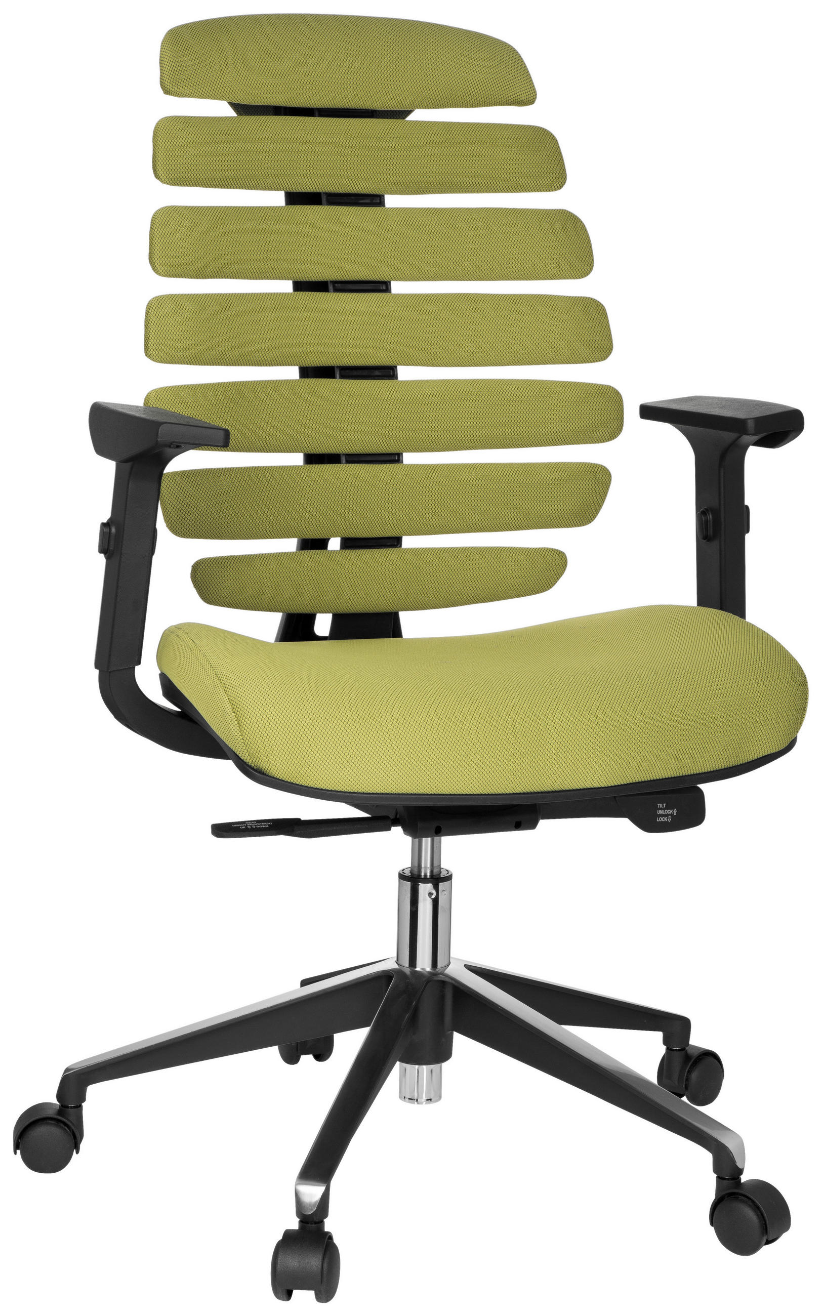 OTOČNÁ ŽIDLE, plochá tkanina, zelená, černá - černá/zelená, Moderní, kov/textil (65/115/50cm) - MID.YOU