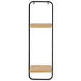 WANDREGAL  - Schwarz, Basics, Holz/Metall (24/15/80cm) - Ambia Home