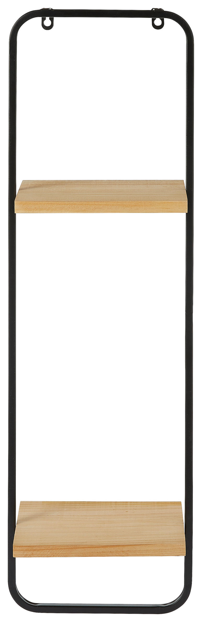 ETAJERĂ DE PERETE  - negru, Basics, lemn/metal (24/15/80cm) - Ambia Home